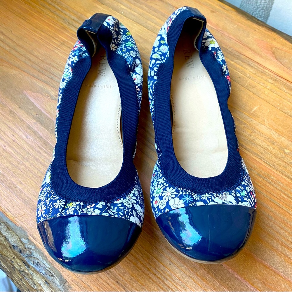 Liberty of London Navy Floral Ballet Flats
